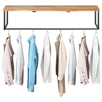Thumbnail for Garderobe mit Naturkante 100x35x22 cm Massivholz Akazie