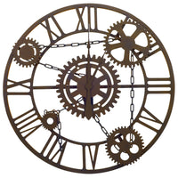Thumbnail for Wanduhr Braun 80 cm Metall