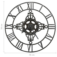 Thumbnail for Wanduhr Silbern 78 cm Metall