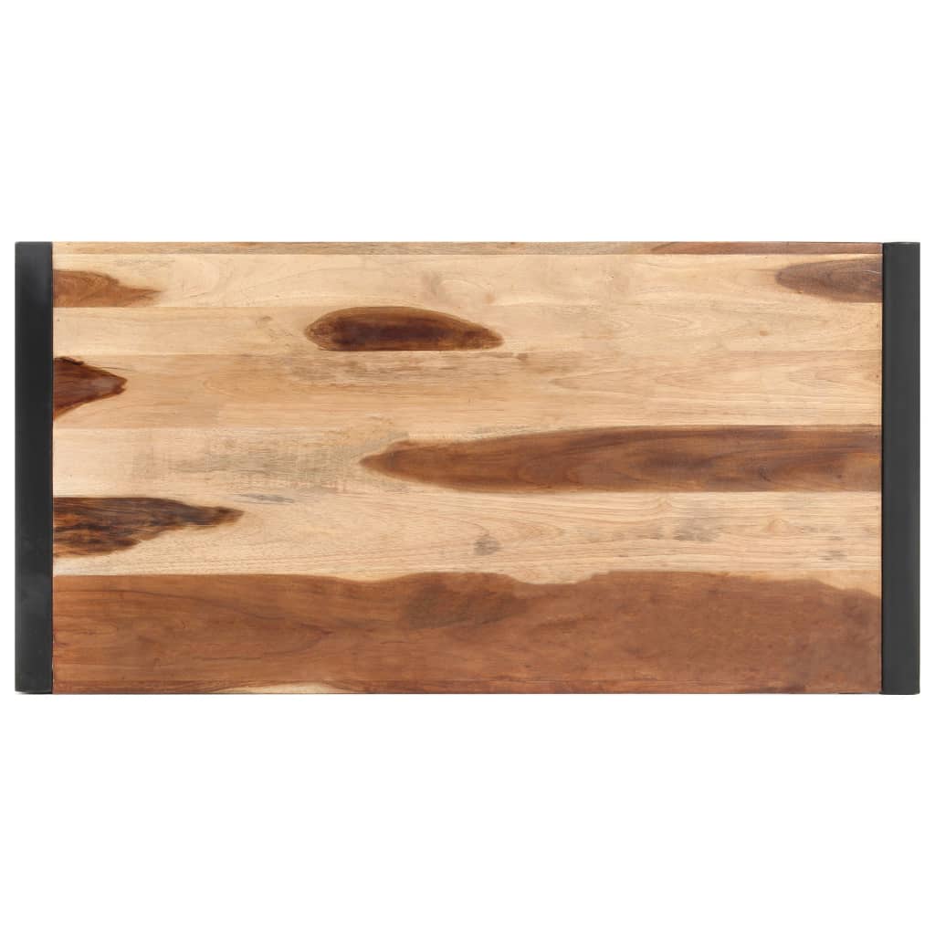 Esstisch 120x60x75 cm Massivholz mit Palisander-Finish
