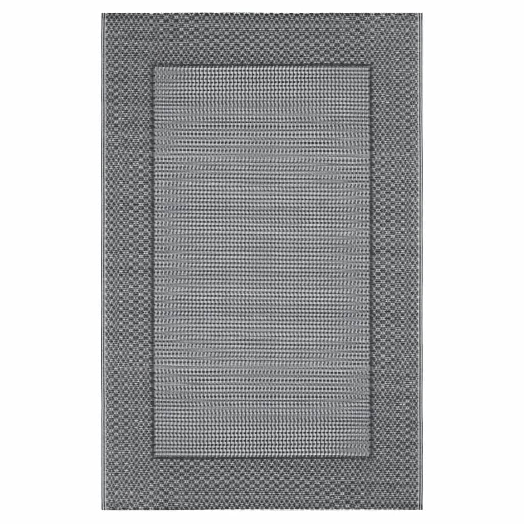 Outdoor-Teppich Grau 160x230 cm PP