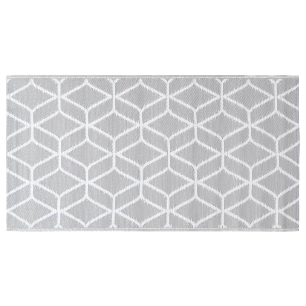Outdoor-Teppich Grau 160x230 cm PP