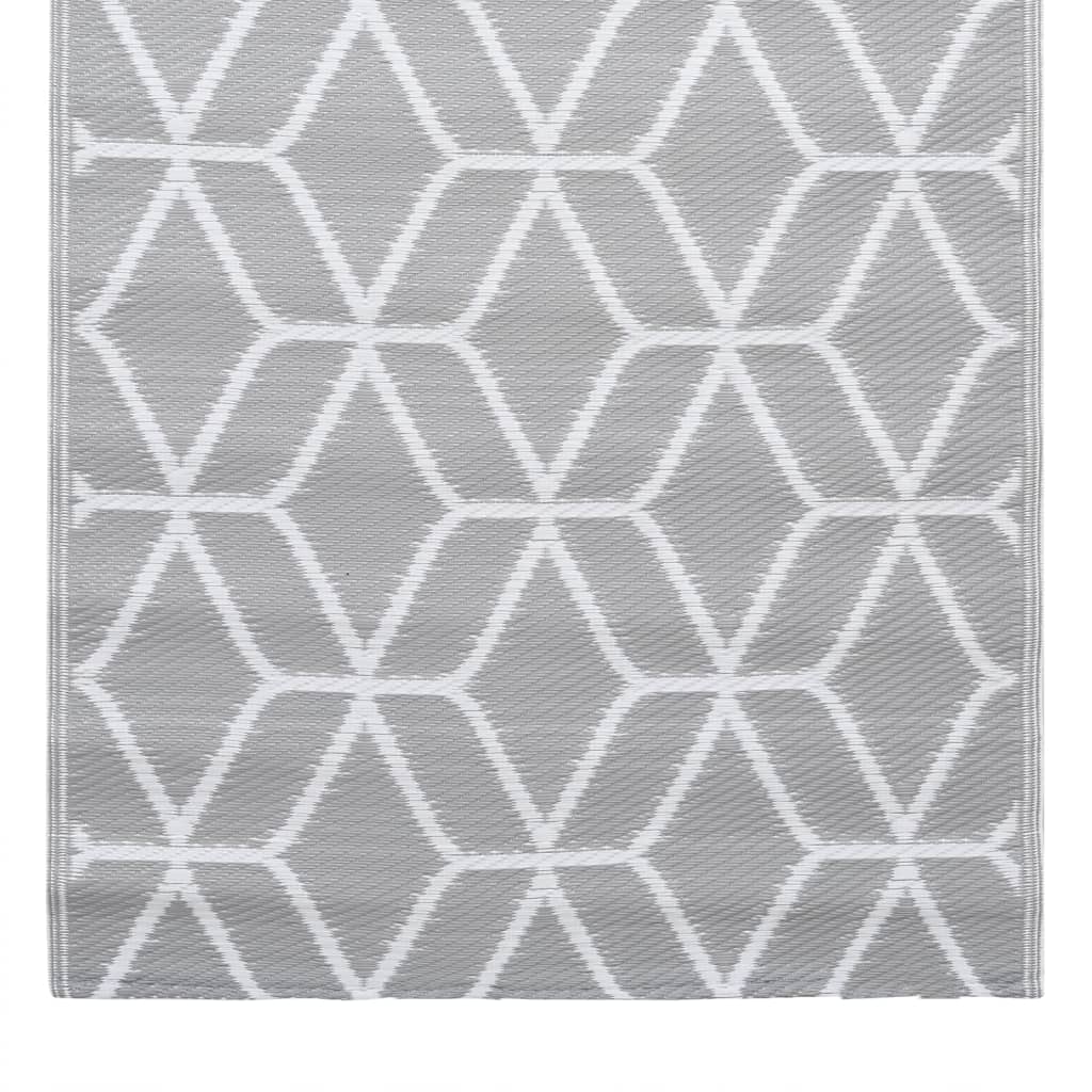 Outdoor-Teppich Grau 160x230 cm PP