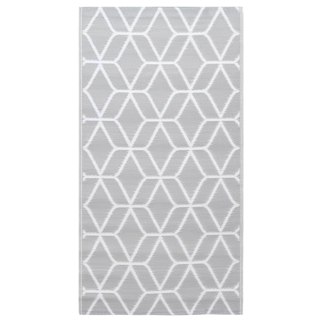 Outdoor-Teppich Grau 190x290 cm PP