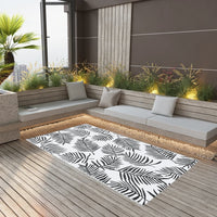 Thumbnail for Outdoor-Teppich Weiß und Schwarz 190x290 cm PP