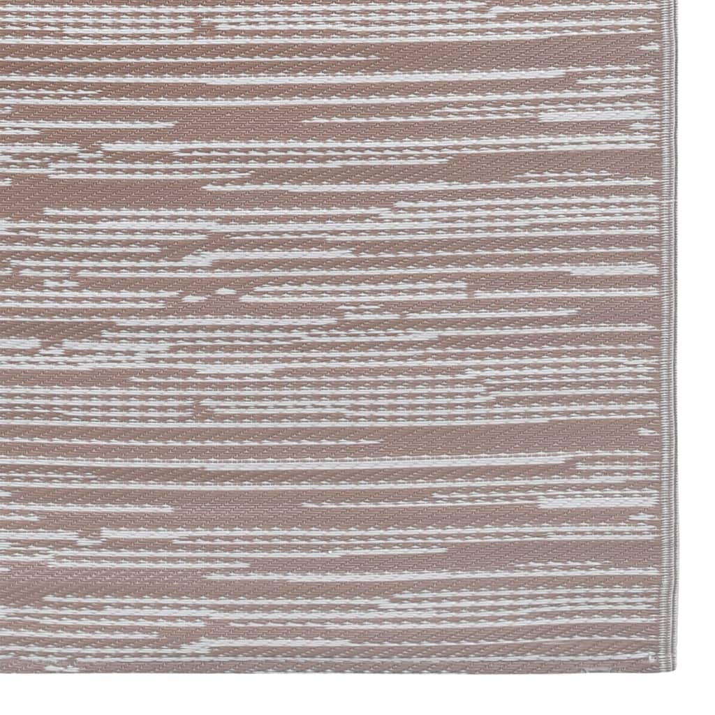Outdoor-Teppich Braun 190x290 cm PP