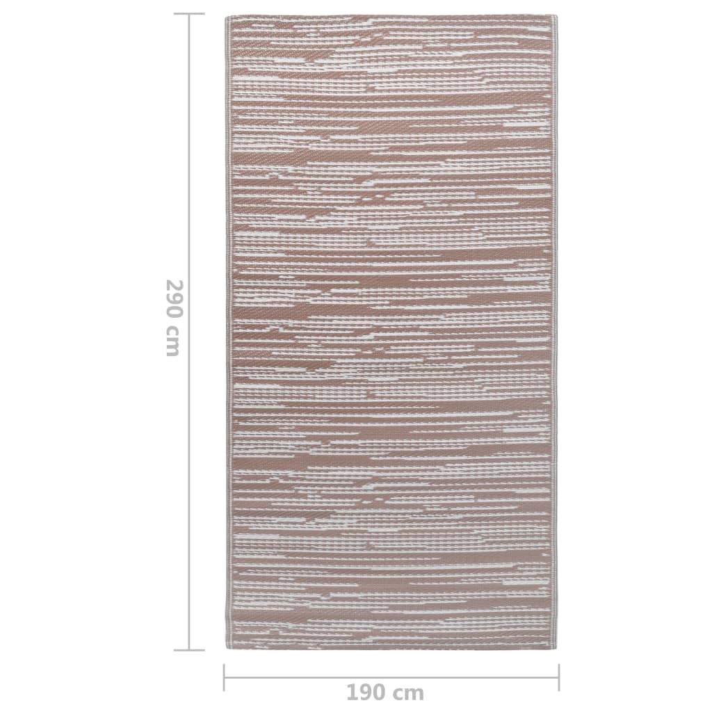 Outdoor-Teppich Braun 190x290 cm PP