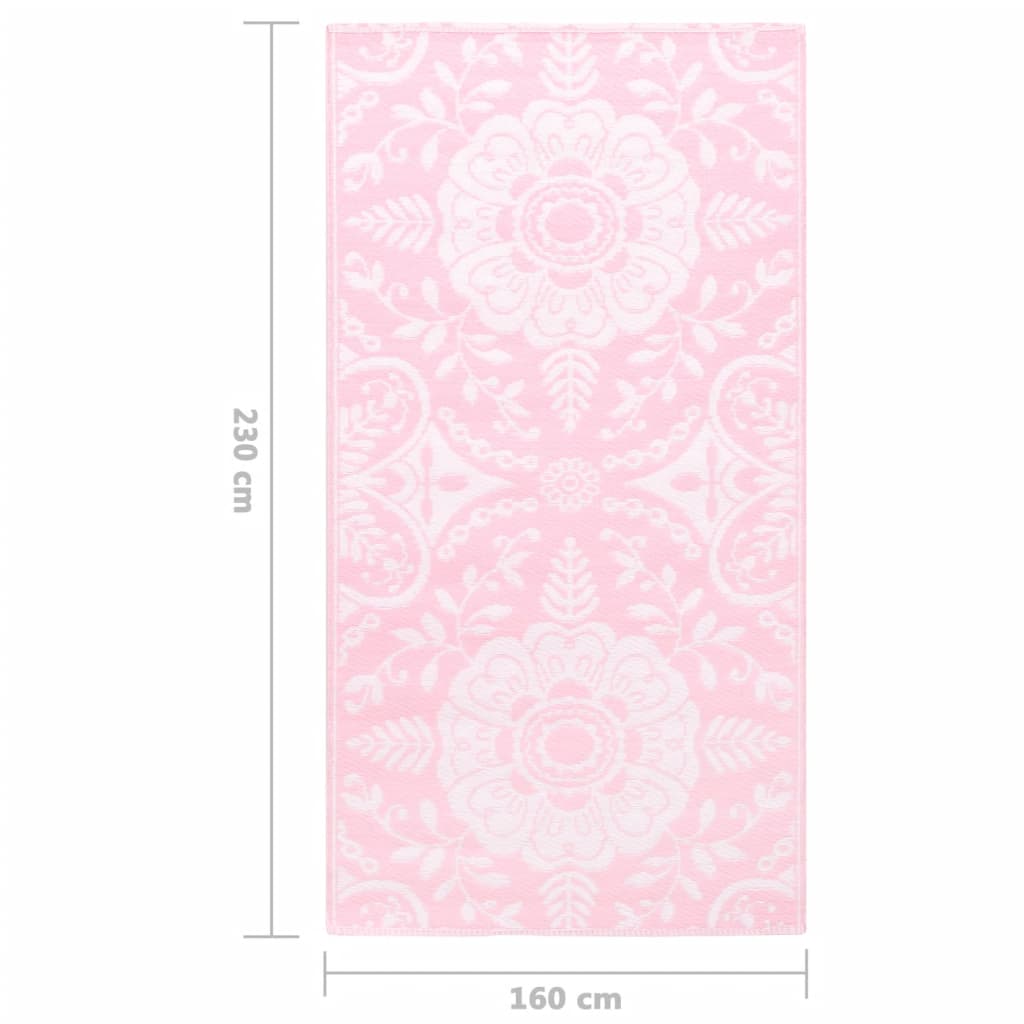 Outdoor-Teppich Rosa 160x230 cm PP