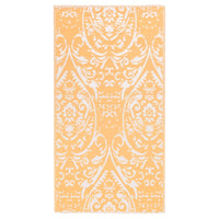 Thumbnail for Outdoor-Teppich Orange und Weiß 80x150 cm PP