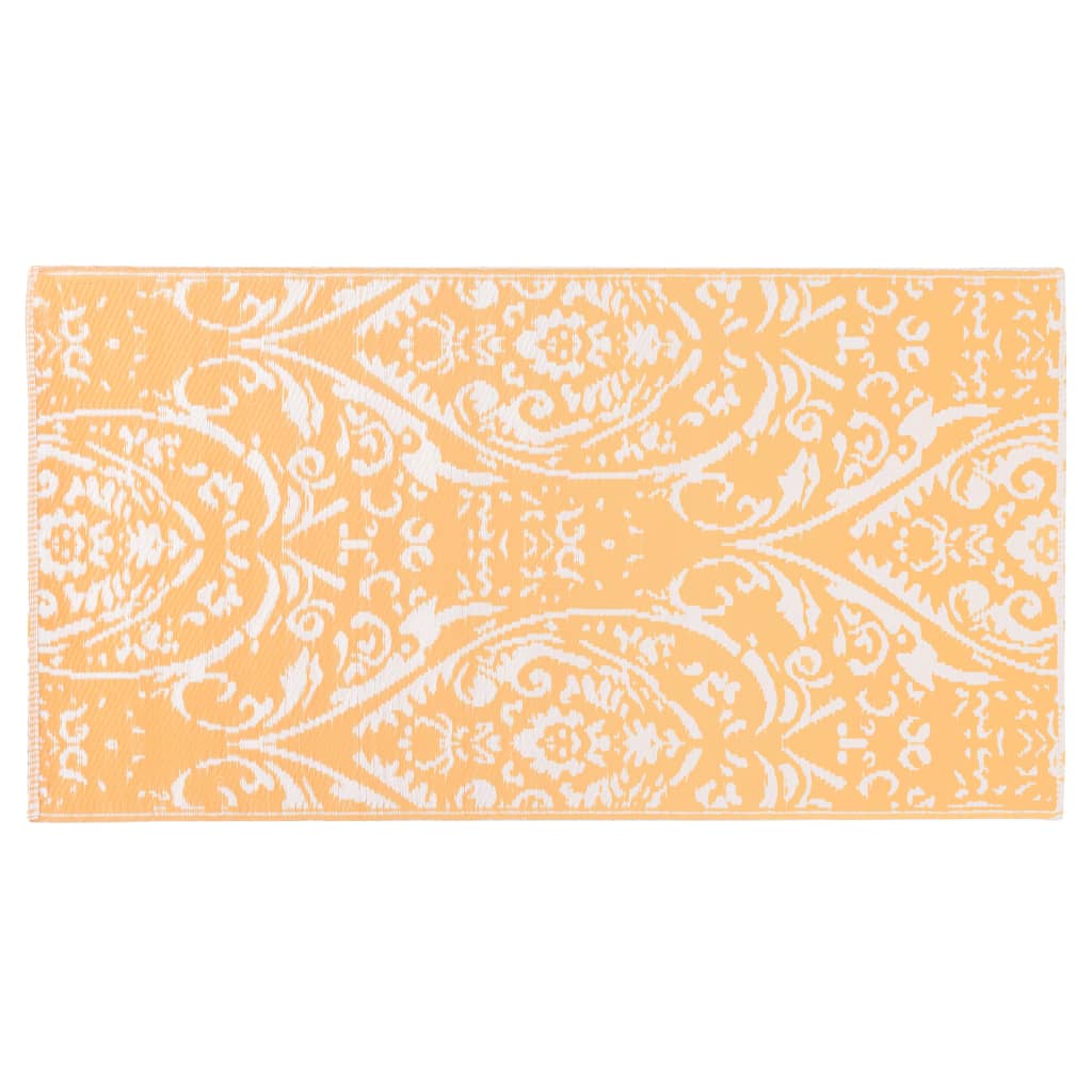 Outdoor-Teppich Orange und Weiß 80x150 cm PP
