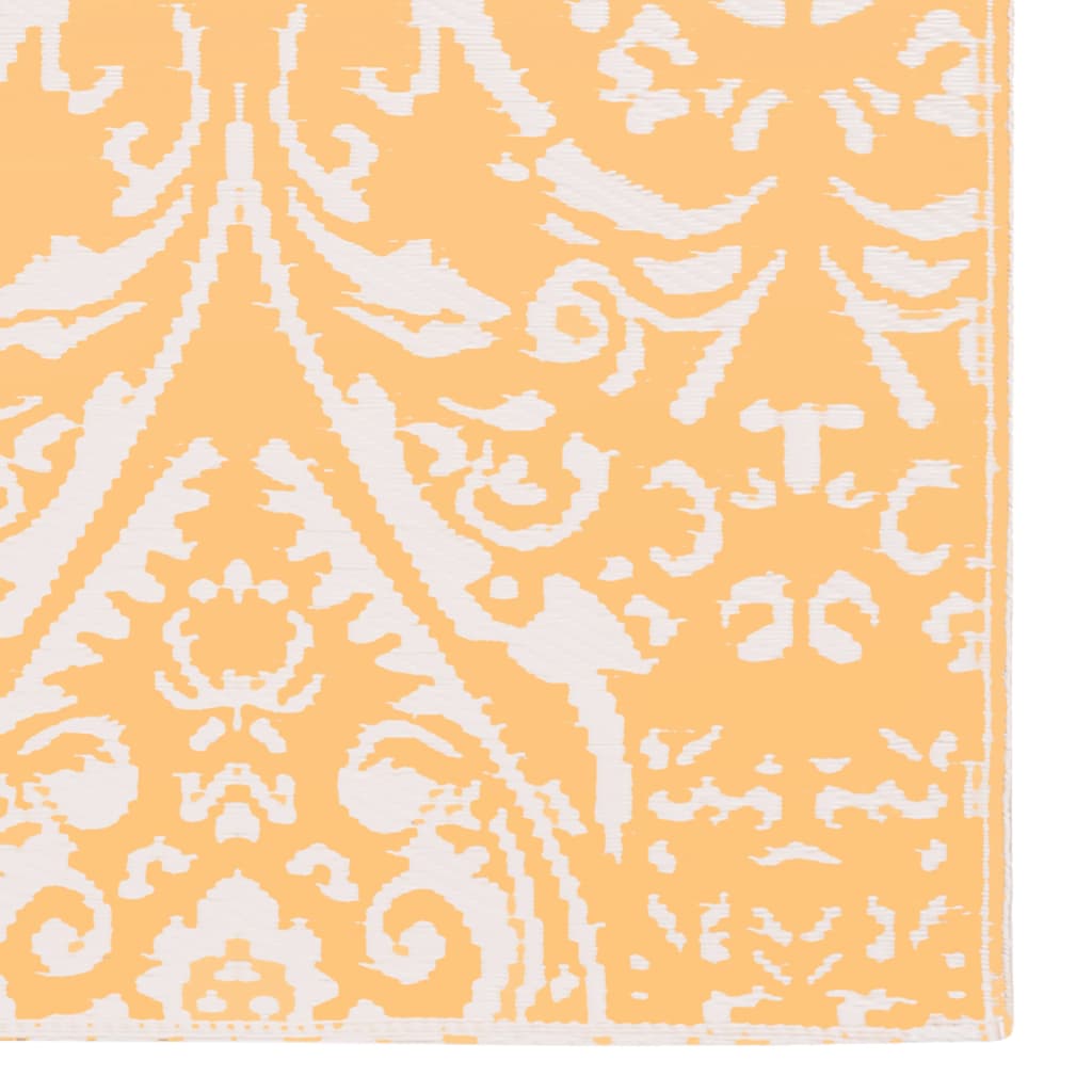 Outdoor-Teppich Orange und Weiß 120x180 cm PP