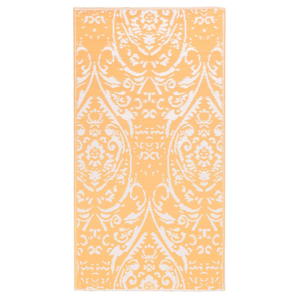 Outdoor-Teppich Orange und Weiß 160x230 cm PP
