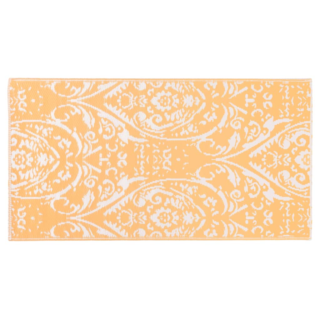 Outdoor-Teppich Orange und Weiß 160x230 cm PP