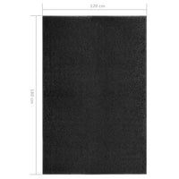 Thumbnail for Fußmatte Waschbar Schwarz 120x180 cm