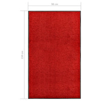 Thumbnail for Fußmatte Waschbar Rot 90x150 cm