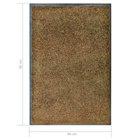 Thumbnail for Fußmatte Waschbar Braun 60x90 cm