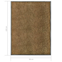 Thumbnail for Fußmatte Waschbar Braun 90x120 cm