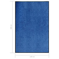 Thumbnail for Fußmatte Waschbar Blau 120x180 cm