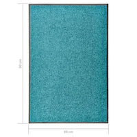 Thumbnail for Fußmatte Waschbar Cyan 60x90 cm