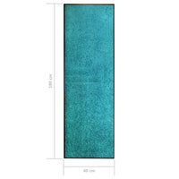 Thumbnail for Fußmatte Waschbar Cyan 60x180 cm
