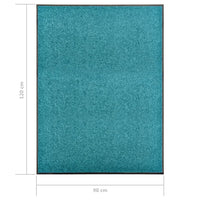 Thumbnail for Fußmatte Waschbar Cyan 90x120 cm