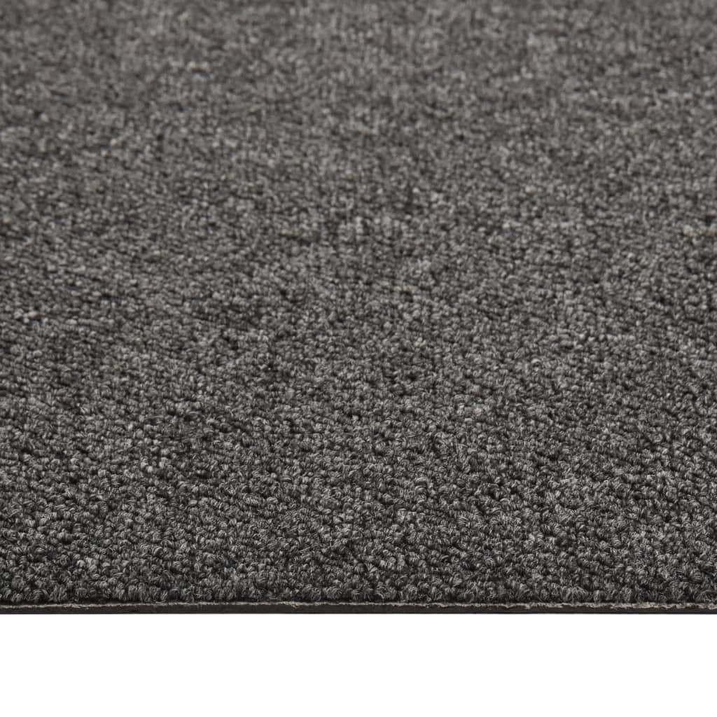 Teppichfliesen 20 Stk. 5 m² 50x50 cm Anthrazit