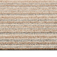 Thumbnail for Teppichfliesen 20 Stk. 5 m² 50x50 cm Gestreift Beige