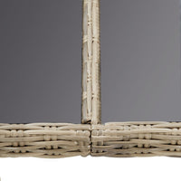 Thumbnail for Garten-Esstisch Braun 200x100x74 cm Glas und Poly Rattan