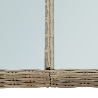 Thumbnail for Garten-Esstisch Braun 200x100x74 cm Glas und Poly Rattan