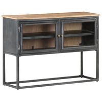 Thumbnail for Sideboard Grau 100x30x70 cm Massivholz Akazie