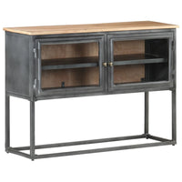 Thumbnail for Sideboard Grau 100x30x70 cm Massivholz Akazie