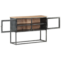 Thumbnail for Sideboard Grau 100x30x70 cm Massivholz Akazie