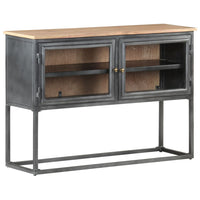 Thumbnail for Sideboard Grau 100x30x70 cm Massivholz Akazie