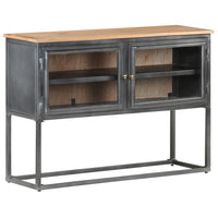 Thumbnail for Sideboard Grau 100x30x70 cm Massivholz Akazie