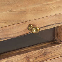 Thumbnail for TV-Schrank 110x30x40 cm Akazie Massivholz