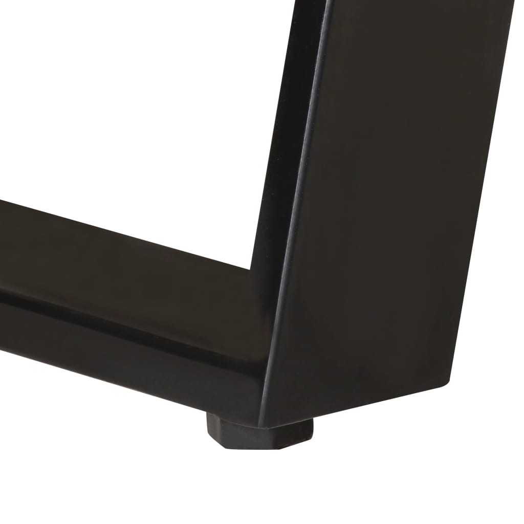 Couchtisch 90x50x40 cm Massivholz Akazie mit Naturkanten