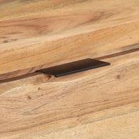 Thumbnail for Konsolentisch 100x35x76 cm Massivholz Akazie mit Naturkanten