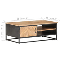 Thumbnail for Couchtisch 90x50x35 cm Massivholz Akazie