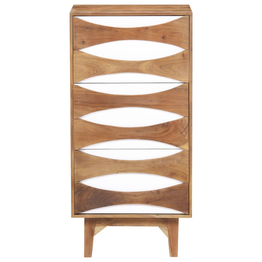 Kommode 43,5x35x90 cm Massivholz Akazie