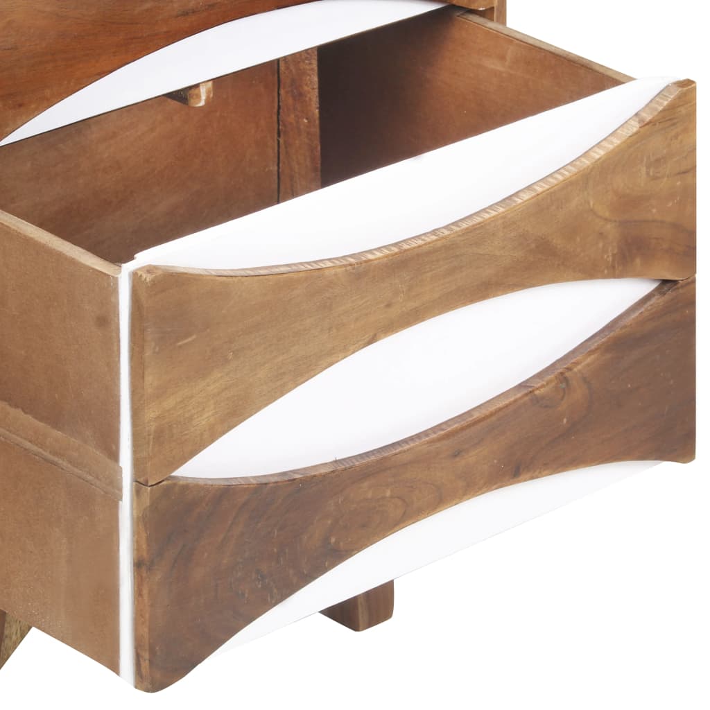 Kommode 43,5x35x90 cm Massivholz Akazie