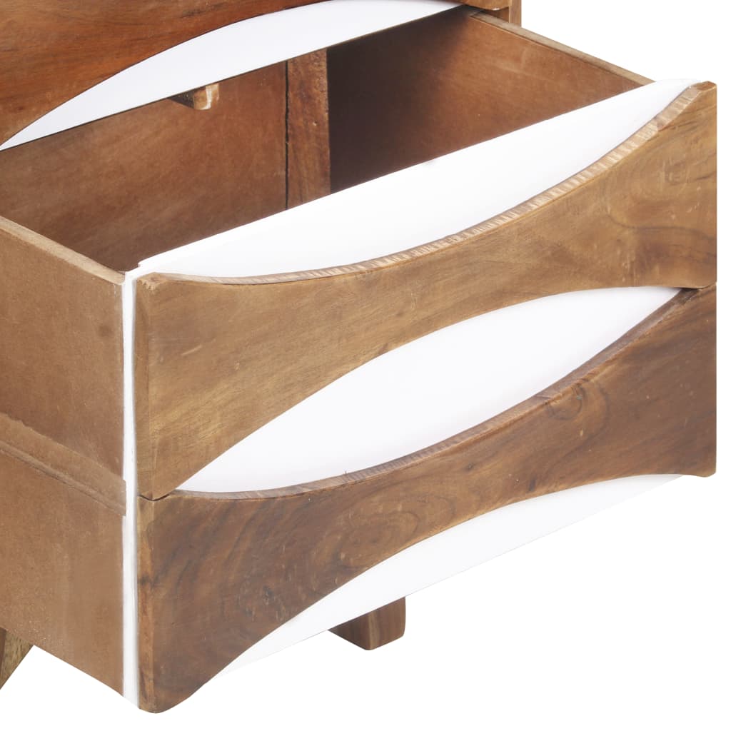 Kommode 43,5x35x90 cm Massivholz Akazie