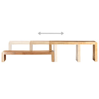 Thumbnail for 2-tlg. TV-Schrank Massivholz Akazie