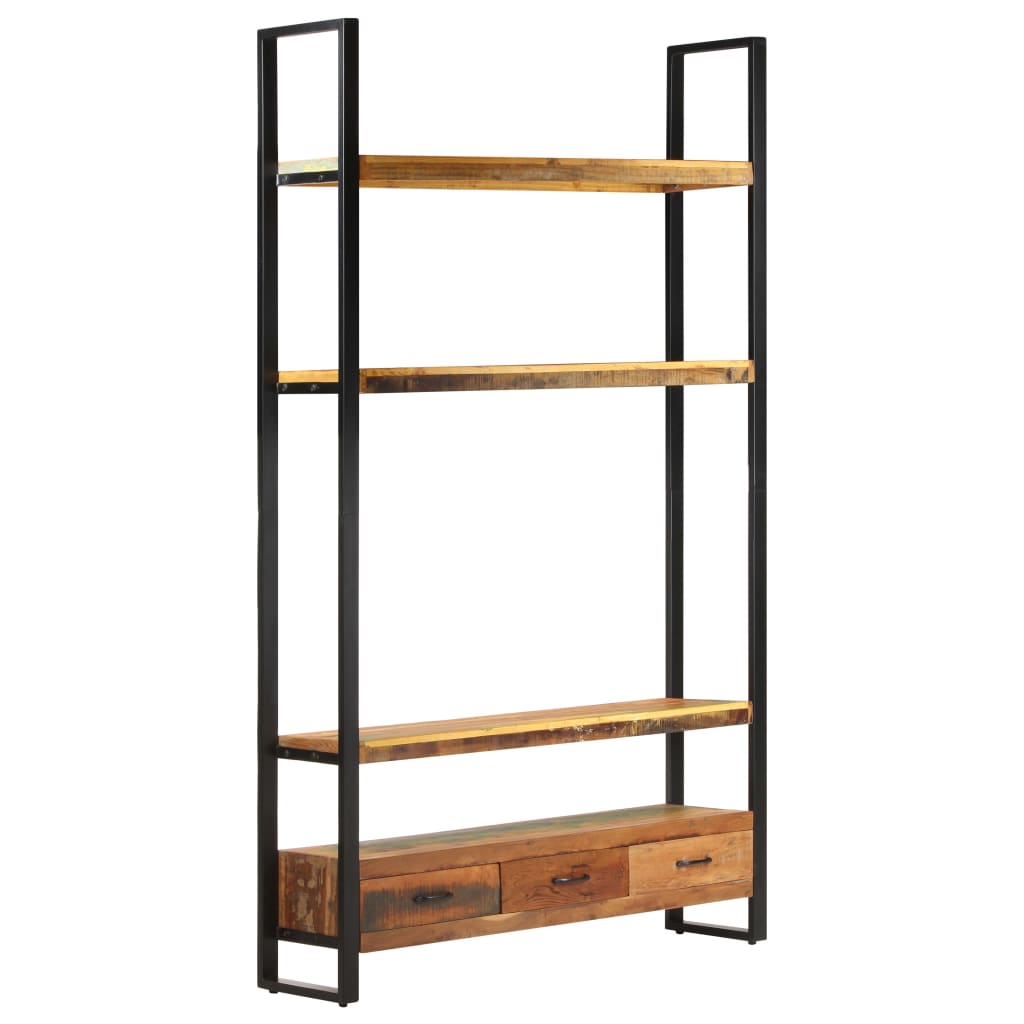 Highboard 118x30x200 cm Recyceltes Massivholz
