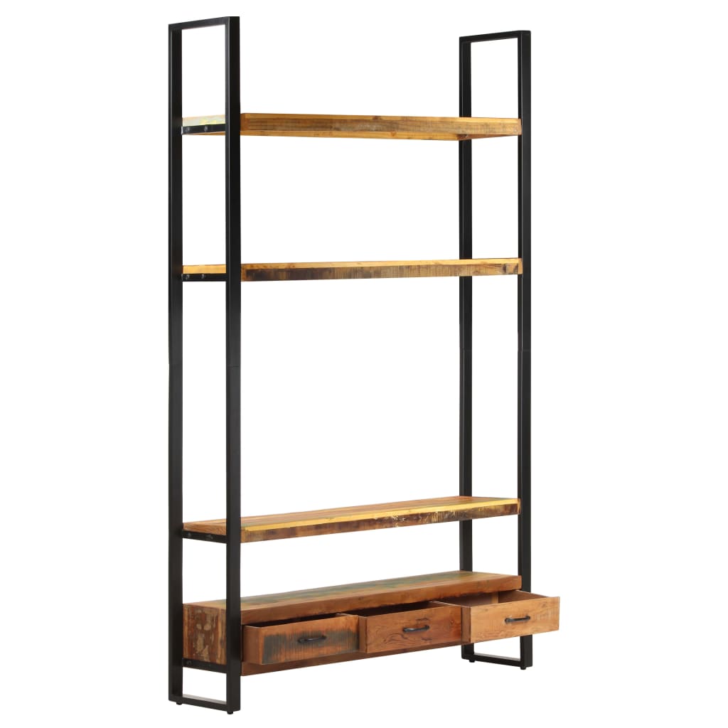 Highboard 118x30x200 cm Recyceltes Massivholz