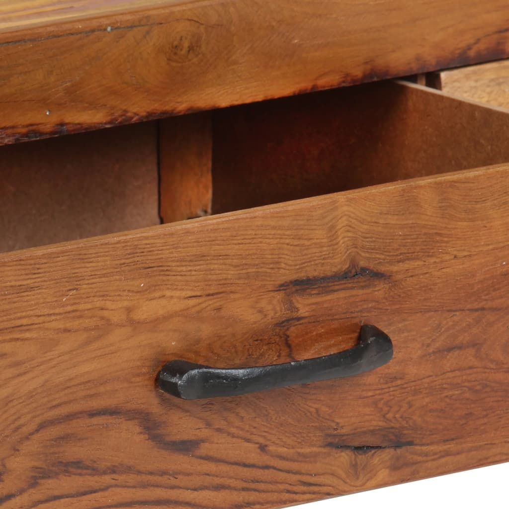 Highboard 118x30x200 cm Recyceltes Massivholz