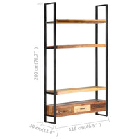 Thumbnail for Highboard 118x30x200 cm Recyceltes Massivholz