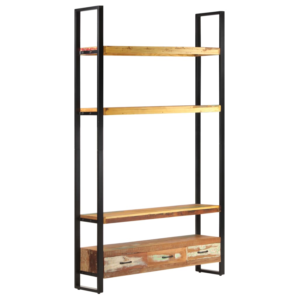Highboard 118x30x200 cm Recyceltes Massivholz