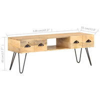Thumbnail for TV-Schrank 120x35x45 cm Mango Massivholz