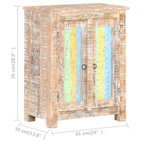 Thumbnail for Sideboard 61x35x76 cm Raues Akazienholz