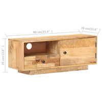 Thumbnail for TV-Schrank 90x30x35 cm Mango Massivholz